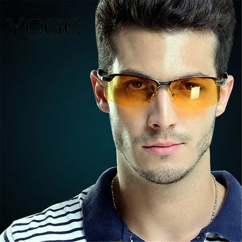 2021 Нови Модни Фотохромичните Поляризирани Слънчеви Очила Мъжки Слънчеви Очила За Шофиране Ден За Нощно Виждане Шофьорски Очила Oculos De Sol Masculino