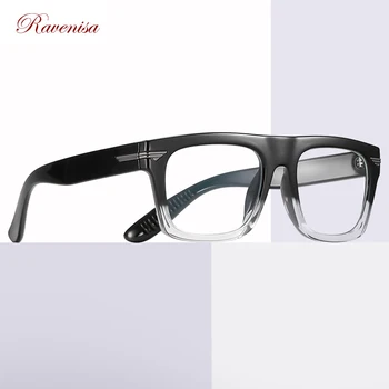 RAVENISA Модни Квадратни Мъжки И Женски Оптични Очила 2020 Anit Blue Блокер Лещи E90 Черна Прозрачна Дограма