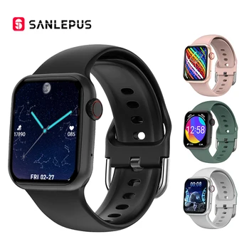 SANLEPUS Смарт Часовници 2022 За Мъже За Жени Smartwatch Зареждането на функцията за Безжична Bluetooth Повикване Потребителски Циферблат Фитнес Гривна Сън Монитори