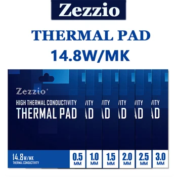 Zezzio 14,8 W/MK 120X120 високопроизводителния многоразмерная термопаста за дънната платка на видеокартата CPU / GPU Силиконови уплътнители