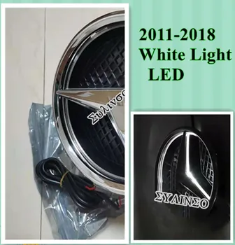 Предната Решетка Бяла Светлина LED Star Емблема Badg с 2011-2018 C B GLK CLA CLS GL R Звездната Светлина Аксесоари