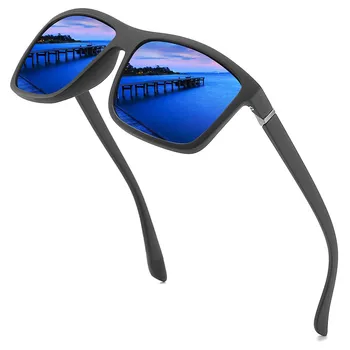 Слънчеви Очила на Polaroid Унисекс Квадратни Vintage Слънчеви Очила на Известни марки Слънчеви Очила Поляризирани Слънчеви Очила Oculos Feminino за Жени, Мъже