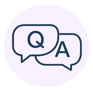 wellbeing that works Q and A icon