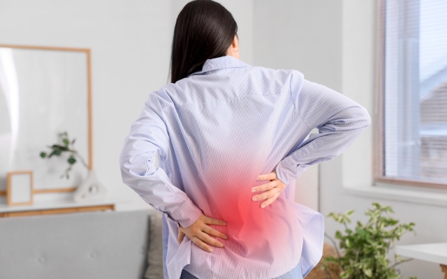 woman with lower back pain