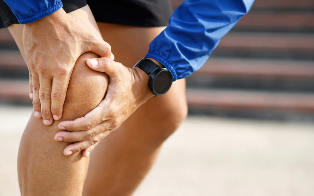 running bad for your knees - man holding knee